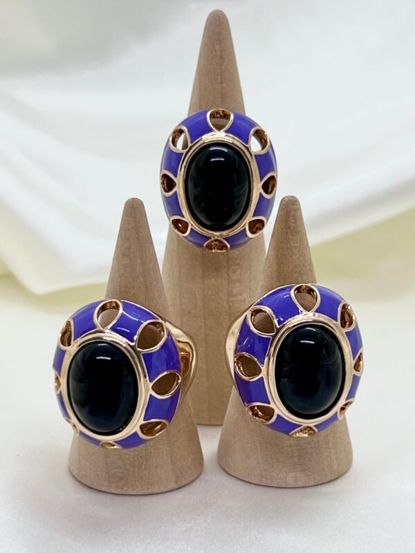 Anillo grande Dorado Talla 6