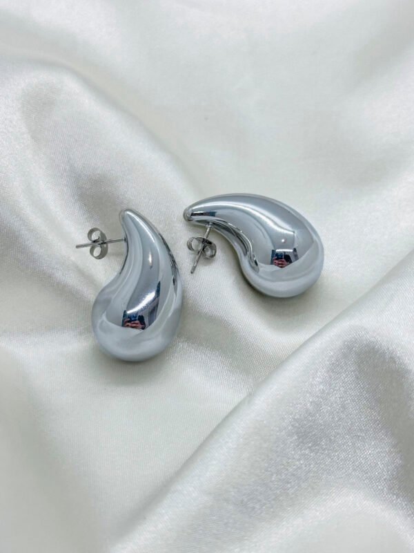 Arete drop plateado
