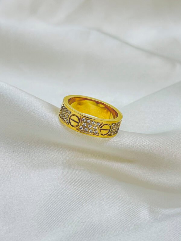 Anillo Cartier Dorado Talla 10