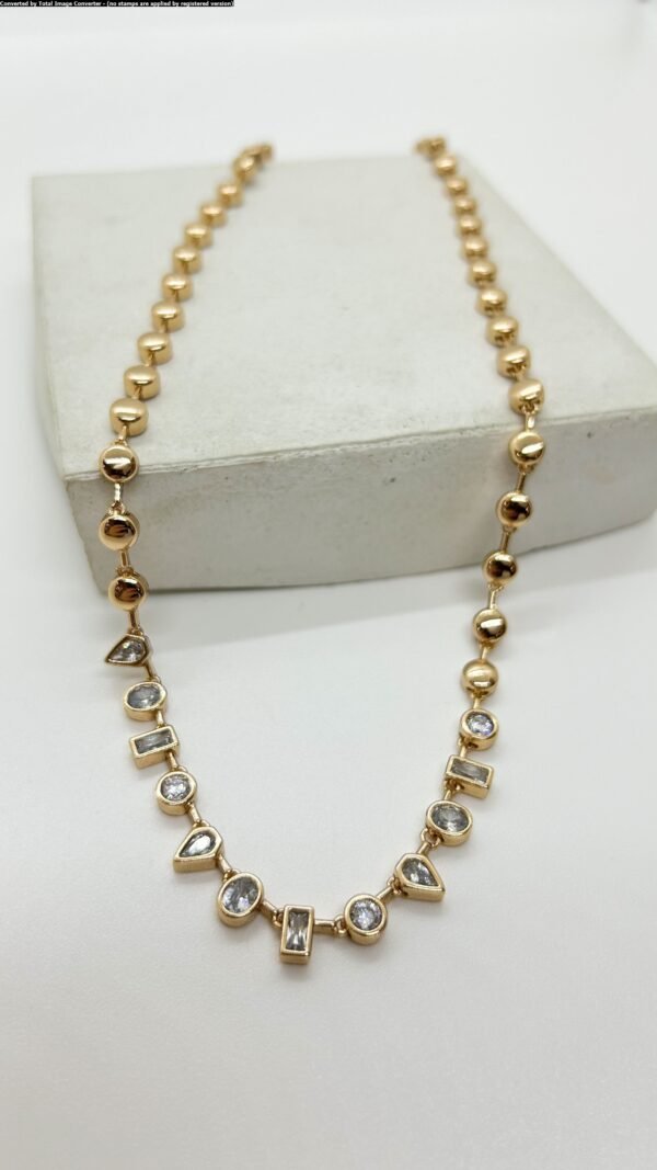 Cadena balines cristal