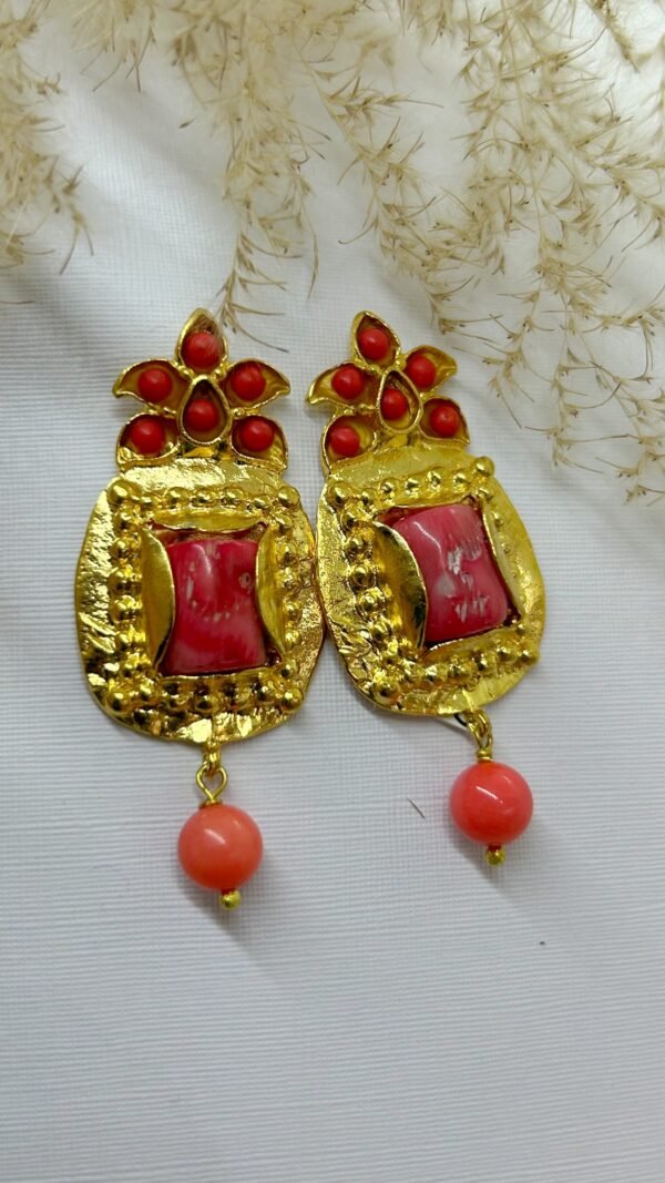 Arete turco coral