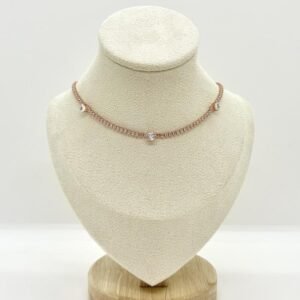 Cadena rose gold de cristales