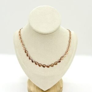 Cadena rose gold de corazones