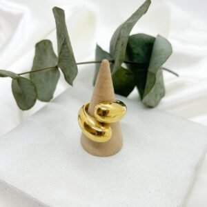Anillo dorado drop talla 7