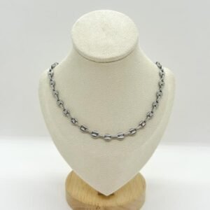 Cadena Gucci plateada 10mm